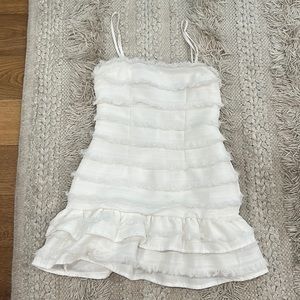 Princess Polly white mini dress size 0